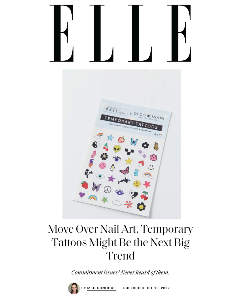 ELLE FEATURE OF FLAT LAY