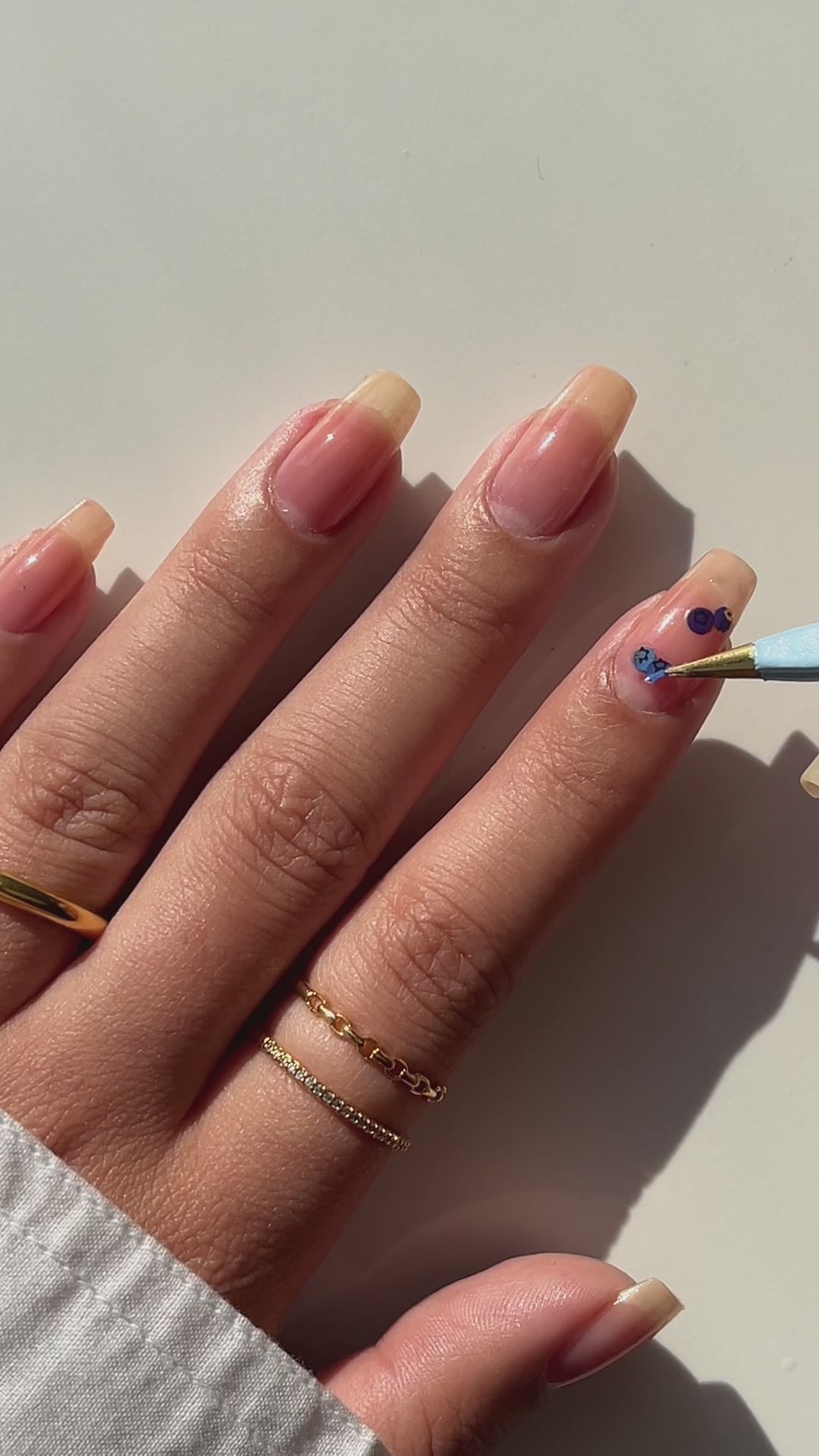 nail art sticker tutorial with farmer's market